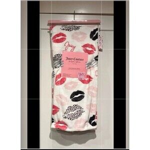 Juicy Couture lip print throw Blanket